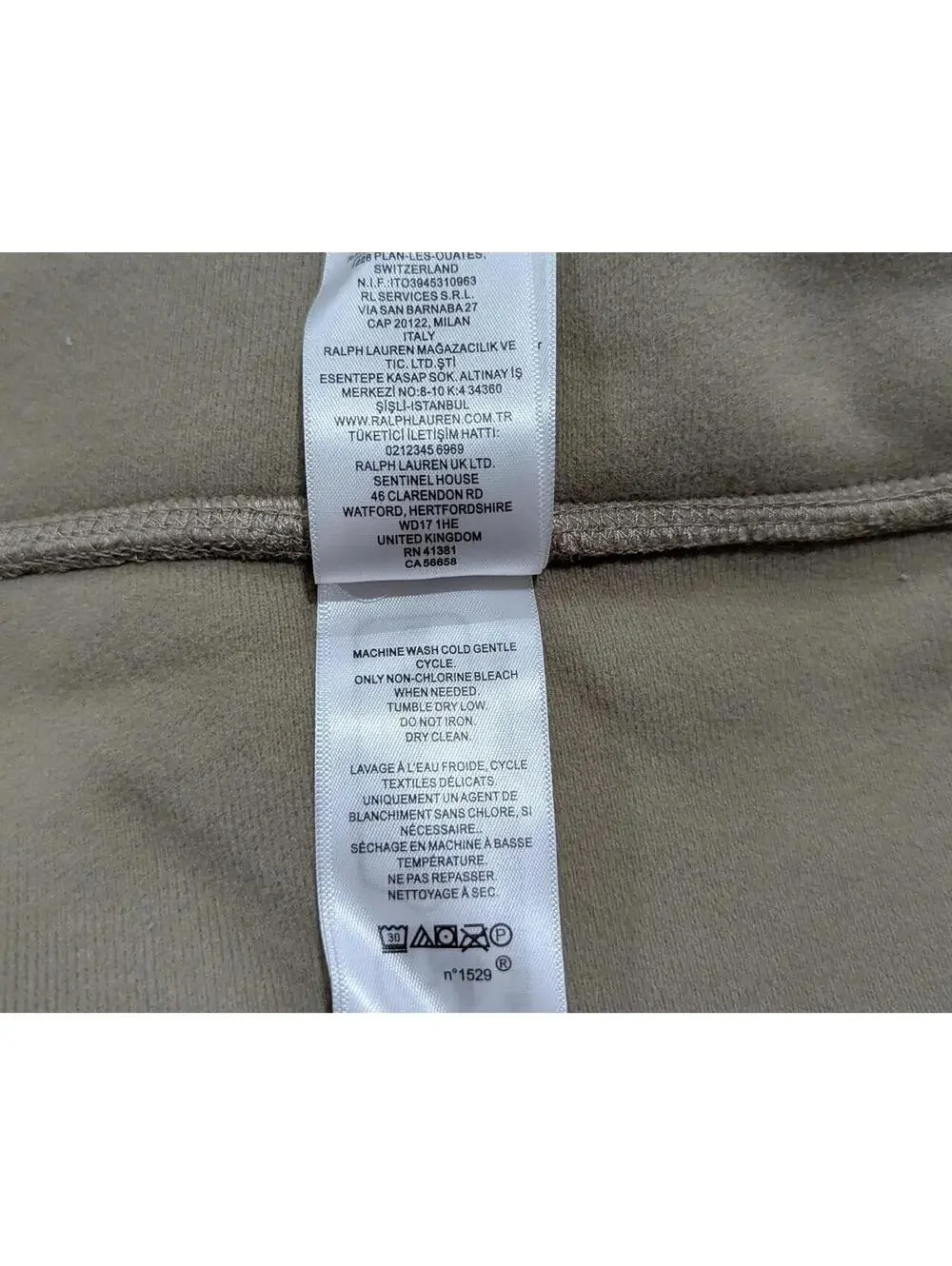 Polo Ralph Lauren Hi-Pile Fleece Jacket Men's Large Tan Full Zip Sherpa NWT